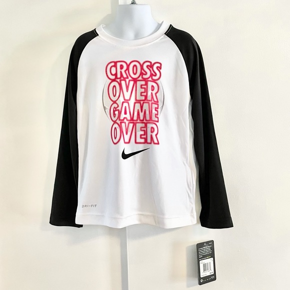 🆕Boy’s Nike Dri-Fit CROSS OVER GAME OVER Raglan - Picture 2 of 8